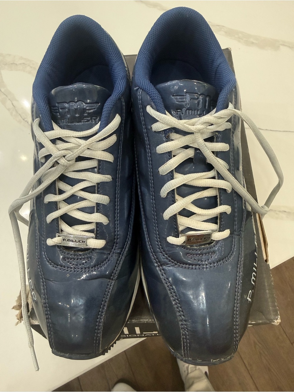 P.Miller aka Master P - Men's Navy Lace-Up Sneakers